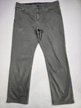 Izod Regular Fit Pants 38x32 Gray Mens